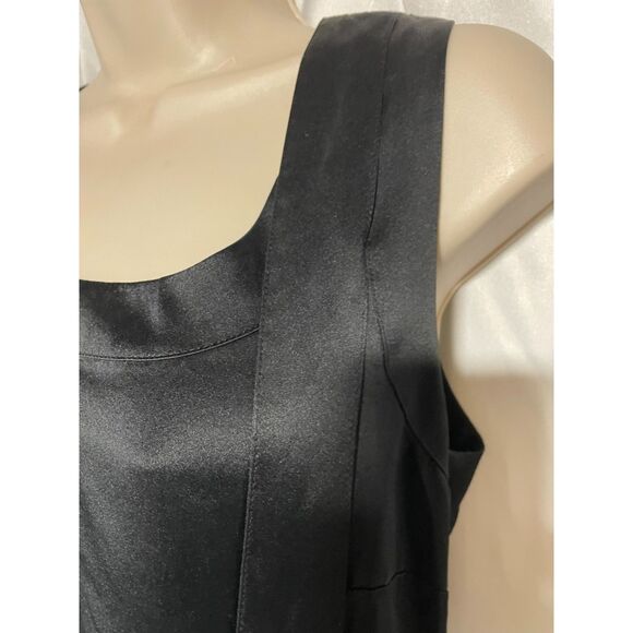 Emma Black Fab SILK blouse with tab tie  size 8 - Picture 4 of 6